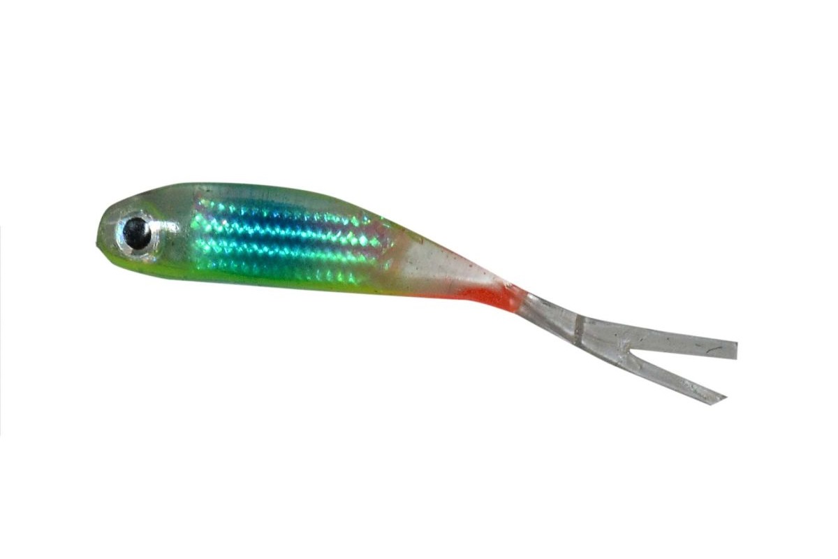 PZ OFFSPRING TAIL KILLER GUMIHAL HALAS AROMÁVAL, 5 CM, KÉK, PIROS, 5 DB