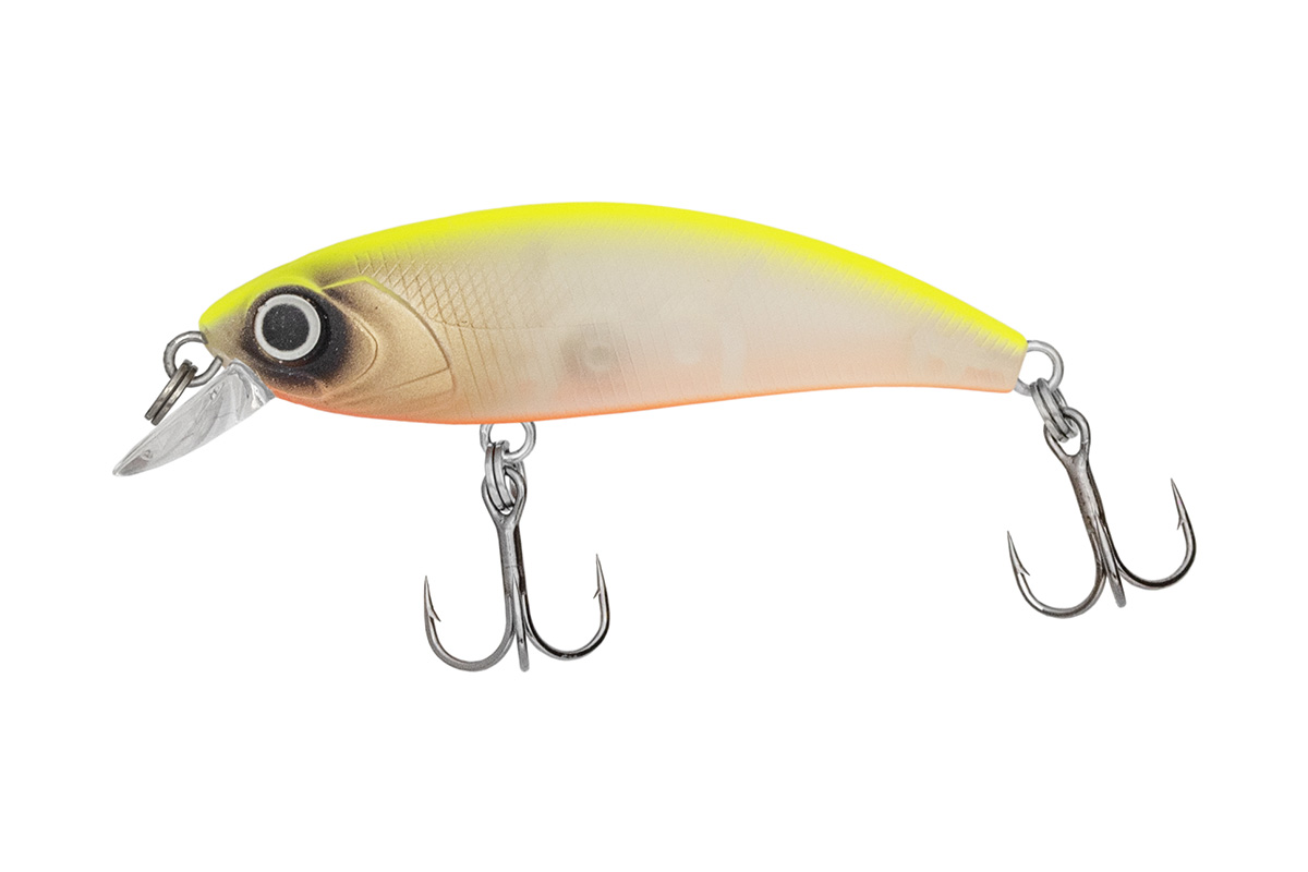 PZ IMMORTAL SHAD WOBBLER, 5 CM, 4 G, FLUO SÁRGA, FEHÉR, SÜLLYEDŐ