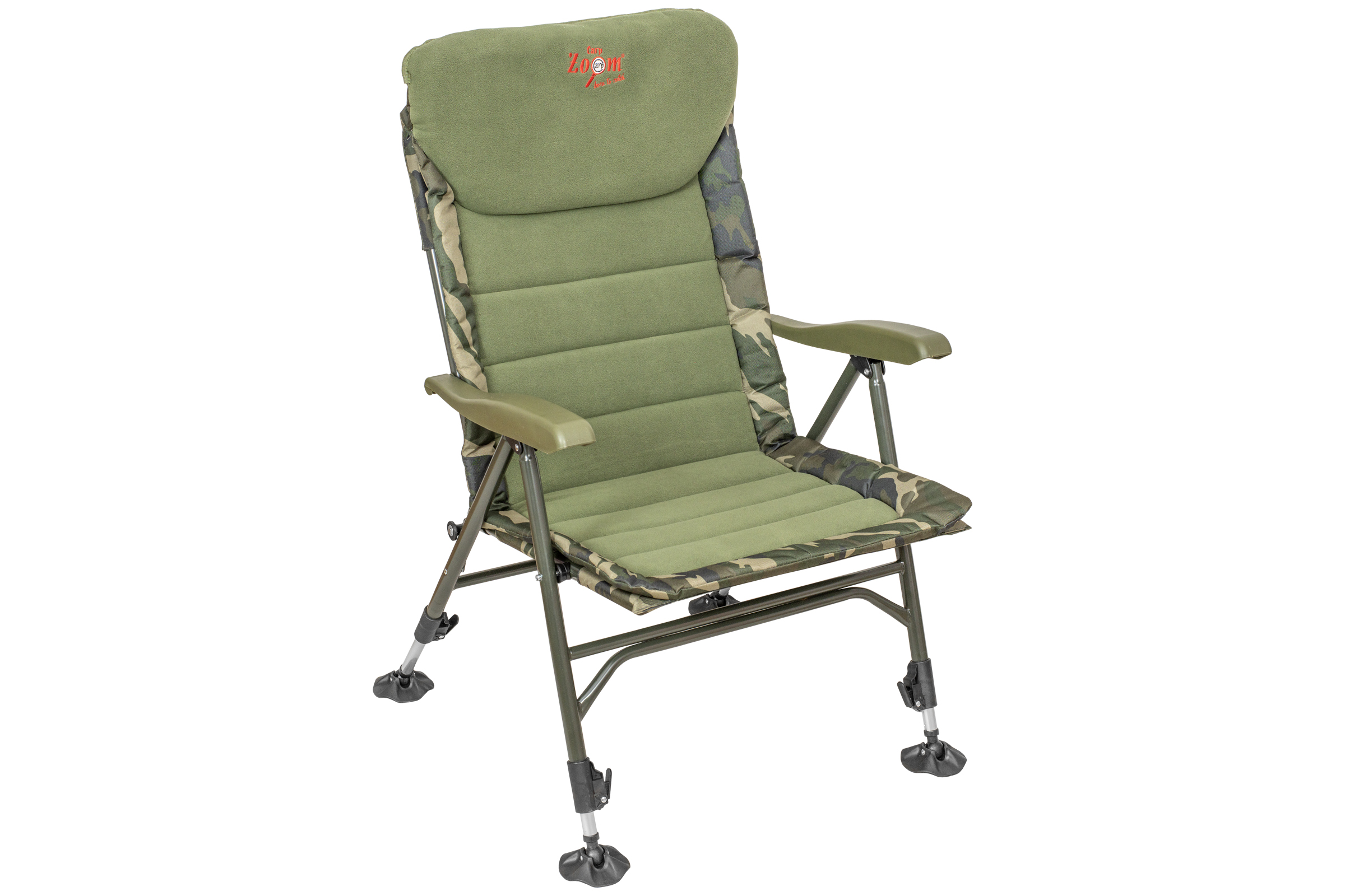CZ RECLINER KOMFORT HORGÁSZFOTEL, 56X46X42/98 CM, CAMOU/FLEECE