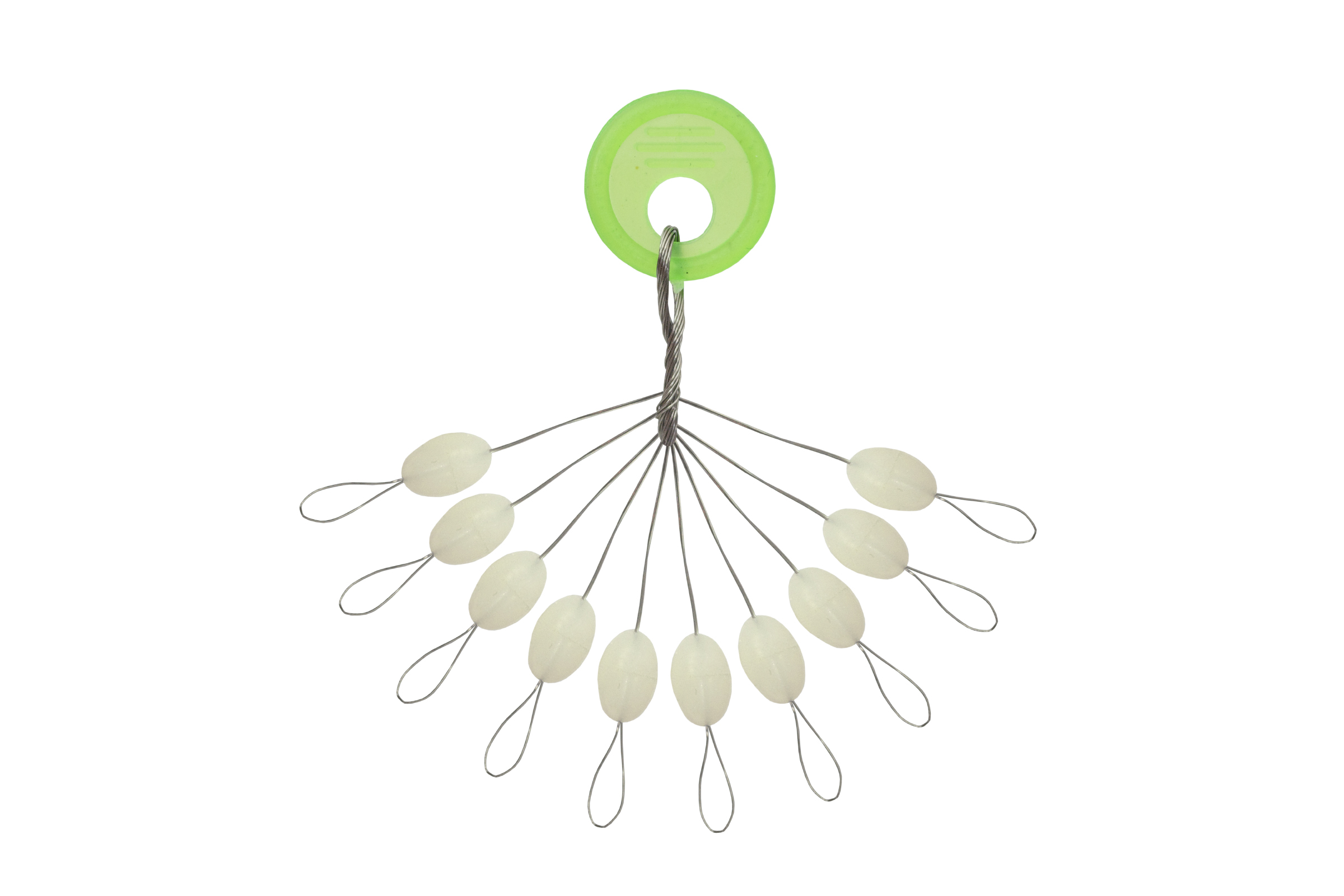 CATZOOM FLUORESZKÁLÓ GUMI STOPPER, 5X7 MM, 10 DB