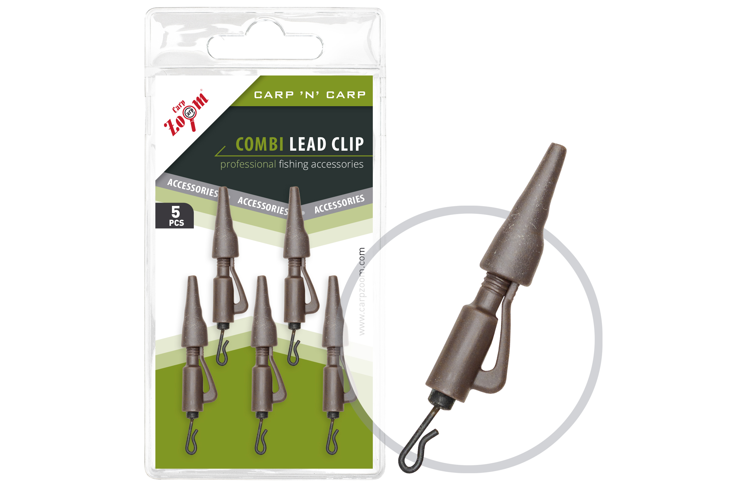 CZ COMBI BIZTONSÁGI ÓLOMKAPOCS, ZÖLD, 5 DB